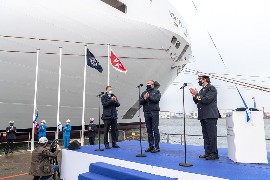 MSC cruceros recibe MSC Virtuosa con la mirada puesta en el futuro